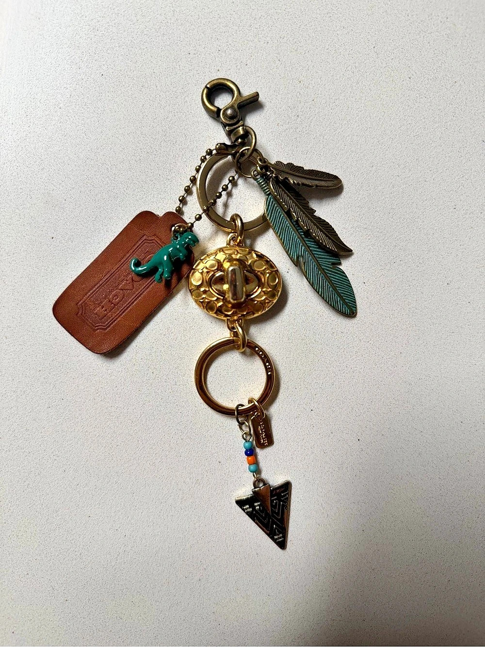 Remade Coach Cluster Charm